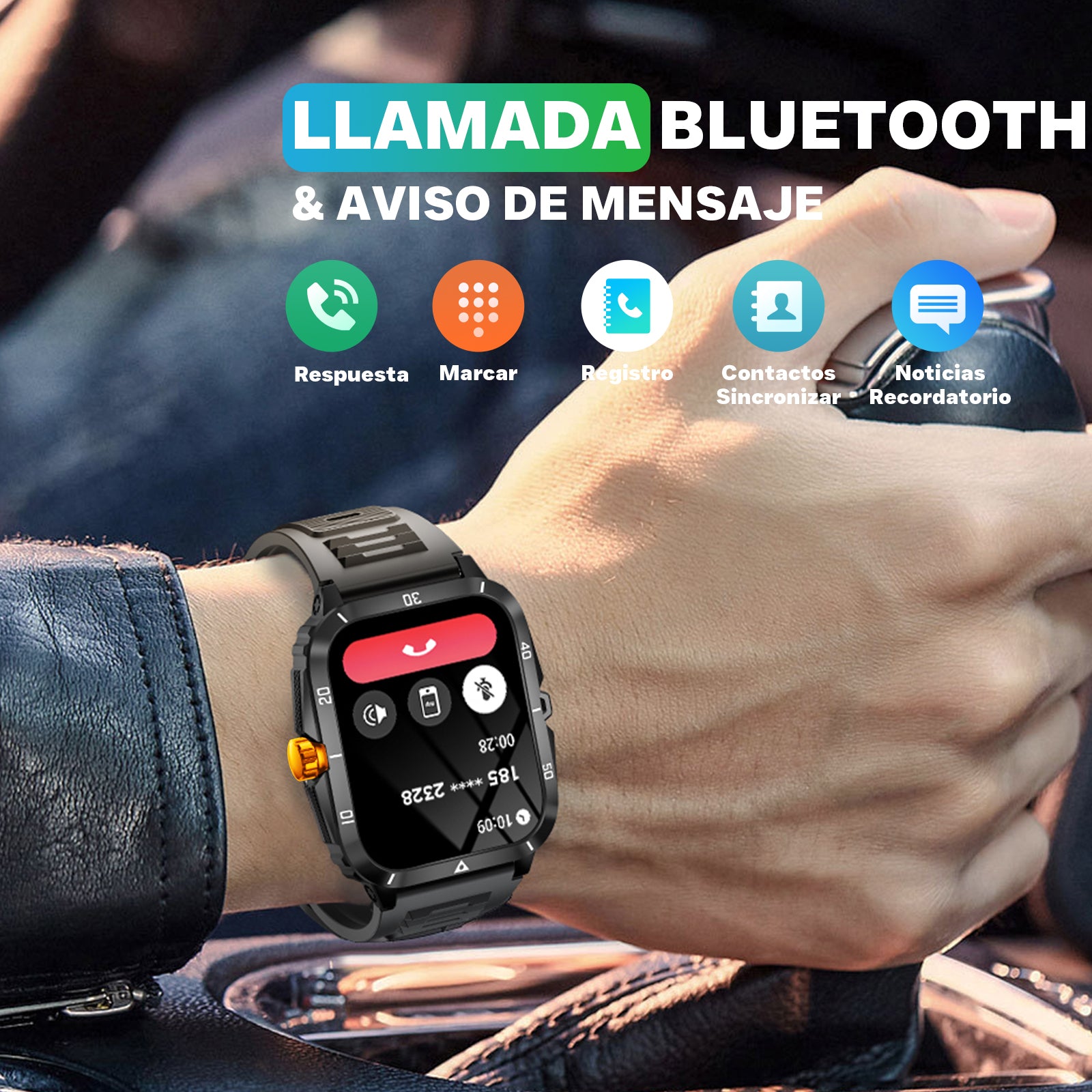 EIGIIS KT71 Smart Watch for Men All Touch Screen Display Answer Call F