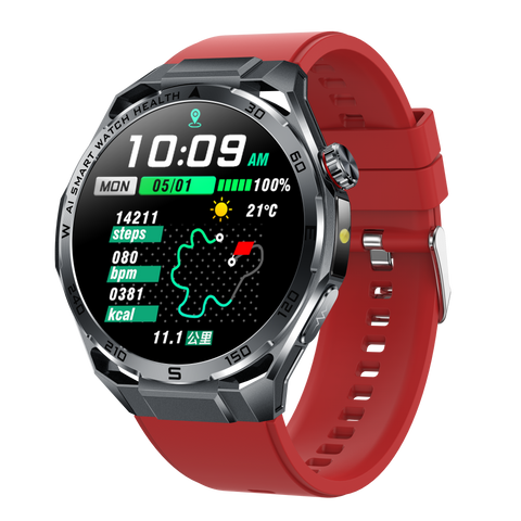 ET474 AI ECG Sports Smartwatch, Black Case with Black Band—Ideal for Running, Cycling, and Fitness   Suitable for Various Scenarios; the Perfect Gift for Loved Ones