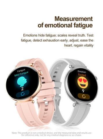 EIGIIS ET491 Smart ECG Health Management Sports Watch, Gold Case with Pink Strap