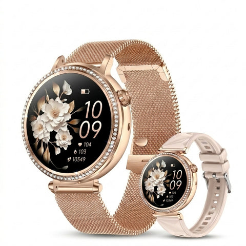2 in 1 Smartwatch with TWS Wireless Earbuds 1.43 Inch AMOLED Display HD Touch Screen Wireless Call Outdoor Activity Fitness Tracker IP67 Waterproof Smart Watch for Men Women Gift Choice