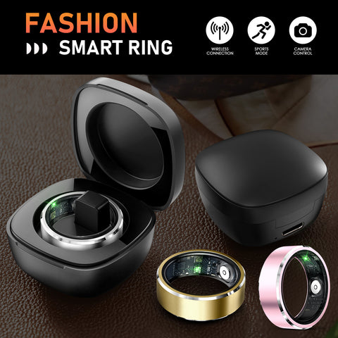 Explosive Smart Ring for Men and Women, Aluminium Alloy Craftsmanship, Support Manual Brush Video/Watch Book/Photo, Includes Multi-Sport Mode, Must for Exercise, Multiple Models and Colours to Choose From, One Hour Charge for Long Standby Time