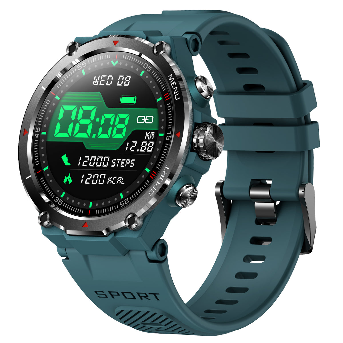 EIGIIS Military Smart Watch for Men 2026 HD Bluetooth Dial Call Outdoor Waterproof Tactical Smartwatch for iPhone Android Phones 1.32’’ Rugged Fitness Watch with Heart Rate/ Sleep Monitor Pedometer