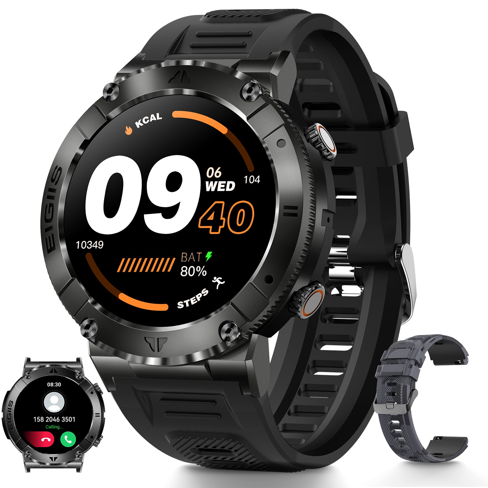 Eigiis Wireless Call Smart Watch Hd Full Touch Screen - Temu